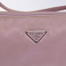 PRADA Accessory Pouch Nylon Pink Silver Auth bs27882-17