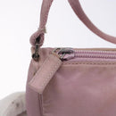 PRADA Accessory Pouch Nylon Pink Silver Auth bs27882-10