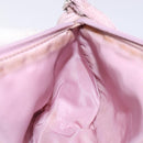 PRADA Accessory Pouch Nylon Pink Silver Auth bs27882-20