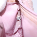 PRADA Accessory Pouch Nylon Pink Silver Auth bs27882-12