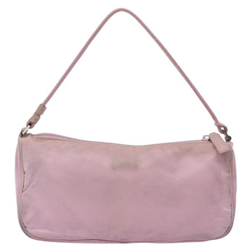 PRADA Accessory Pouch Nylon Pink Silver Auth bs27882 - 0