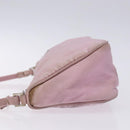 PRADA Accessory Pouch Nylon Pink Silver Auth bs27882-4