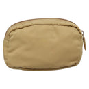 PRADA Pouch Nylon 2Set Beige Black Auth bs27888-3
