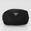 PRADA Pouch Nylon 2Set Beige Black Auth bs27888-8