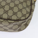 GUCCI GG Supreme Web Sherry Line Bag PVC Beige Gold 89 02 032 Auth bs27889-16