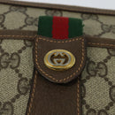 GUCCI GG Supreme Web Sherry Line Bag PVC Beige Gold 89 02 032 Auth bs27889-17