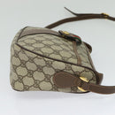 GUCCI GG Supreme Web Sherry Line Bag PVC Beige Gold 89 02 032 Auth bs27889-4