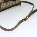 GUCCI GG Supreme Web Sherry Line Bag PVC Beige Gold 89 02 032 Auth bs27889-7