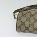 GUCCI GG Supreme Web Sherry Line Bag PVC Beige Gold 56 02 004 Auth bs27890-9