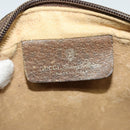 GUCCI GG Supreme Web Sherry Line Bag PVC Beige Gold 56 02 004 Auth bs27890-18