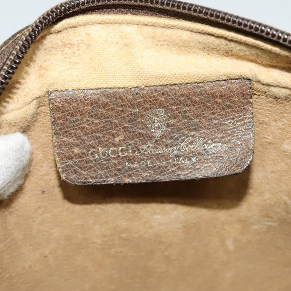 GUCCI GG Supreme Web Sherry Line Bag PVC Beige Gold 56 02 004 Auth bs27890