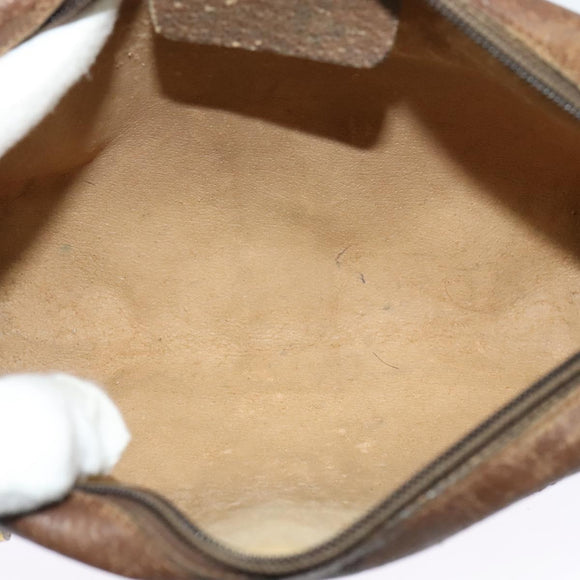 GUCCI GG Supreme Web Sherry Line Bag PVC Beige Gold 56 02 004 Auth bs27890