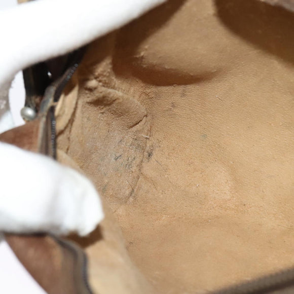 GUCCI GG Supreme Web Sherry Line Bag PVC Beige Gold 56 02 004 Auth bs27890