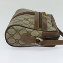 GUCCI GG Supreme Web Sherry Line Bag PVC Beige Gold 56 02 004 Auth bs27890-4