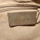 GUCCI GG Supreme Web Sherry Line Bag PVC Beige Gold 89 02 032 Auth bs27894-18