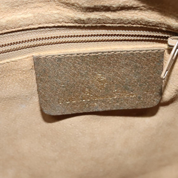 GUCCI GG Supreme Web Sherry Line Bag PVC Beige Gold 89 02 032 Auth bs27894