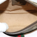 GUCCI GG Supreme Web Sherry Line Bag PVC Beige Gold 89 02 032 Auth bs27894-10