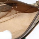 GUCCI GG Supreme Web Sherry Line Bag PVC Beige Gold 89 02 032 Auth bs27894-19