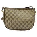 GUCCI GG Supreme Web Sherry Line Bag PVC Beige Gold 89 02 032 Auth bs27894-2