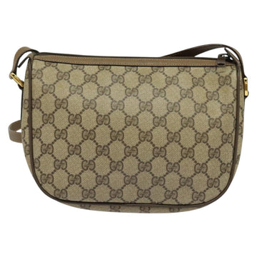 GUCCI GG Supreme Web Sherry Line Bag PVC Beige Gold 89 02 032 Auth bs27894 - 0