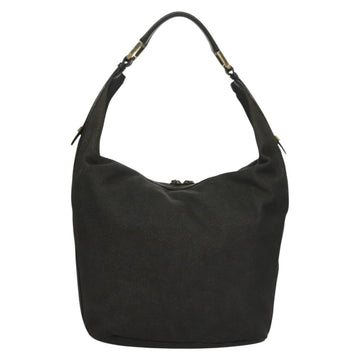 GUCCI Web Sherry Line Shoulder Bag Denim Black Gold 73884 Auth bs27901 - 0