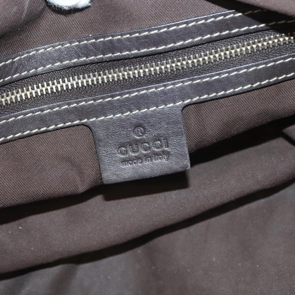 GUCCI GG Crystal Hand Bag Coated Canvas Beige Gold 223962 Auth bs27902