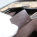 GUCCI GG Crystal Hand Bag Coated Canvas Beige Gold 223962 Auth bs27902-21