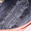 LOEWE Shoulder Bag Leather Red Gold Auth bs27909-12