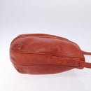 LOEWE Shoulder Bag Leather Red Gold Auth bs27909-3