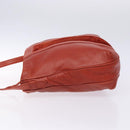 LOEWE Shoulder Bag Leather Red Gold Auth bs27909-4