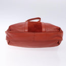 LOEWE Shoulder Bag Leather Red Gold Auth bs27909-5