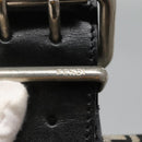 FENDI Zucchino Canvas Shoulder Bag Black Silver Auth bs27912-10