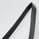 FENDI Zucchino Canvas Shoulder Bag Black Silver Auth bs27912-8