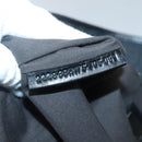 FENDI Zucchino Canvas Tote Bag Black Silver Auth bs27913-12