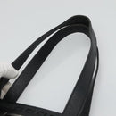 FENDI Zucchino Canvas Tote Bag Black Silver Auth bs27913-8