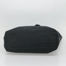 FENDI Zucchino Canvas Tote Bag Black Silver Auth bs27913-5