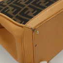 FENDI Zucca Canvas Hand Bag 2way Brown Black Auth bs27918-9