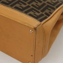 FENDI Zucca Canvas Hand Bag 2way Brown Black Auth bs27918-16