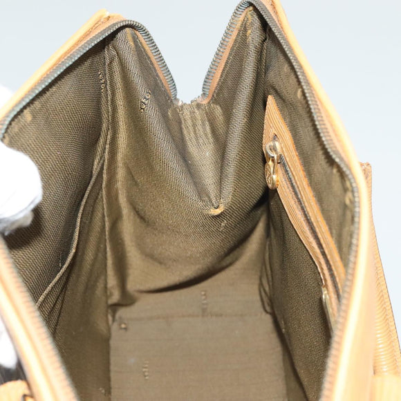 FENDI Zucca Canvas Hand Bag 2way Brown Black Auth bs27918