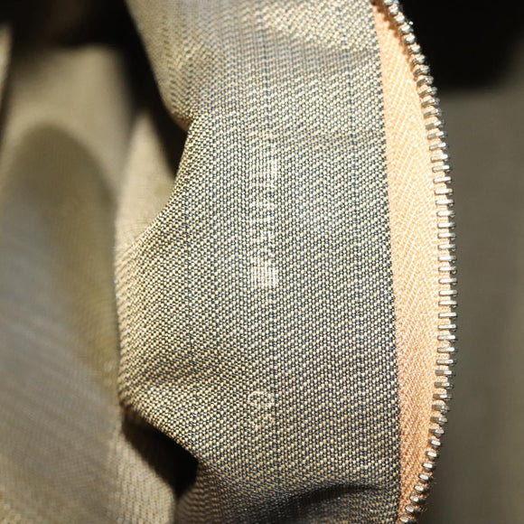 FENDI Zucca Canvas Hand Bag 2way Brown Black Auth bs27918