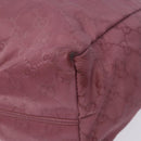 GUCCI GG Canvas Tote Bag Nylon Pink Silver 282439 Auth bs27919-9