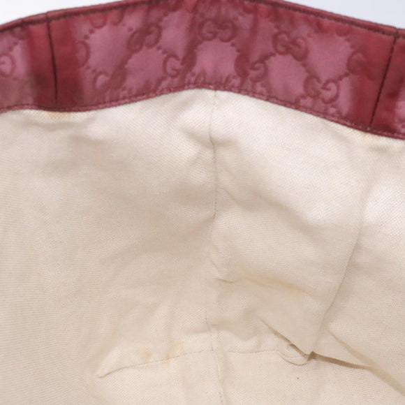 GUCCI GG Canvas Tote Bag Nylon Pink Silver 282439 Auth bs27919