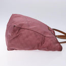 GUCCI GG Canvas Tote Bag Nylon Pink Silver 282439 Auth bs27919-3