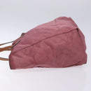 GUCCI GG Canvas Tote Bag Nylon Pink Silver 282439 Auth bs27919-4