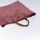 GUCCI GG Canvas Tote Bag Nylon Pink Silver 282439 Auth bs27919-6