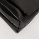 GUCCI Shoulder Bag Enamel Black Silver 002 1705 0424 Auth bs27922-8