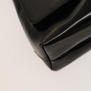 GUCCI Shoulder Bag Enamel Black Silver 002 1705 0424 Auth bs27922-15