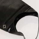 GUCCI Shoulder Bag Enamel Black Silver 002 1705 0424 Auth bs27922-6