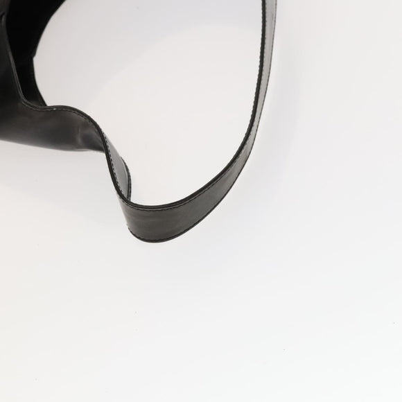 GUCCI Shoulder Bag Enamel Black Silver 002 1705 0424 Auth bs27922