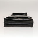 GUCCI Shoulder Bag Enamel Black Silver 002 1705 0424 Auth bs27922-5